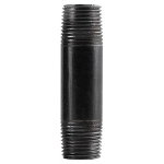 Black Welded Nipple, 3/4" x 4"