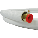 Ductless Lineset, 1/4" x 1/2" x 30', 1/2, White EZ-PULL