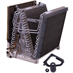 Flex Coil w/ Drainpan, 2R/22/17.5, Alum, Up
